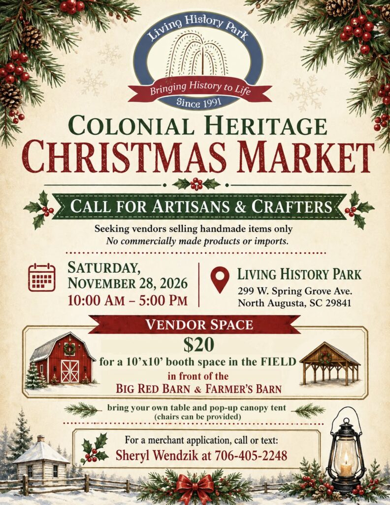 Colonial Christmas Market Flyer